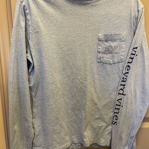 Vineyard Vines Men's Light Blue Long Sleeve Shirt